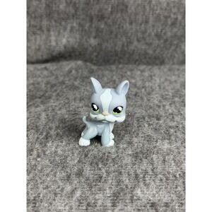 Hasbro Littlest Pet Shop‎ Gray Boston Terrier Dog #857 Figure 2004 LPS Toy C-037